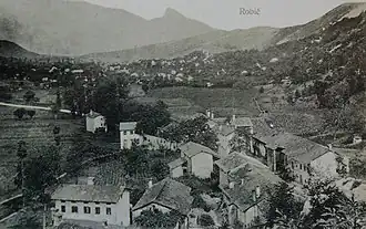 Robič op een ansichtkaart uit 1910