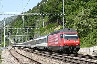 SBB locomotief 460 103-5 op 24 mei 2007 bij Hohtenn