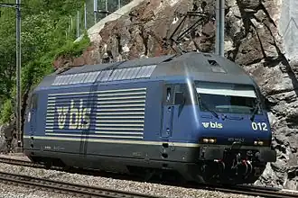 BLS Re 465 012-3 op 25 mei 2007 te Lalden