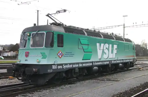 Re 6/6 11689 in speciale VSLF-kleuren