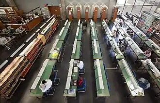 Leeszaal in de Nationale Bibliotheek