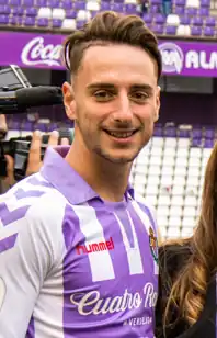 Calero in 2019 als speler van Real Valladolid