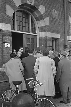 Publieke belangstelling bij het gerechtshof voor de zaak-Magere Josje (1959)