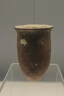 Red Pottery Jar with a Deep Belley, Peiligang culture