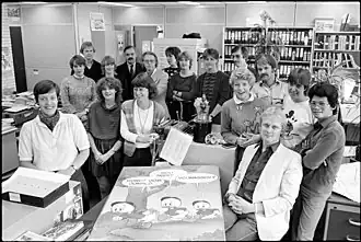 Redactie van het Donald Duck-weekblad in 1982