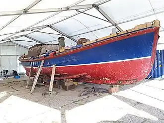 Reddingboot 3 net onder dak en klaar voor restauratie