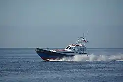 KNRM-reddingboot 'Christien' op de Waddenzee bij Harlingen (2007).