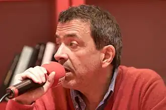 Régis Jauffret op de Salon du livre de Paris in maart 2010