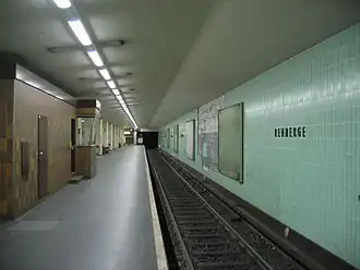 Perron van station Rehberge