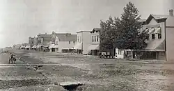 Hoofdstraat in Glendive