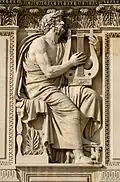 Homerus (1806), façade Louvre, Parijs