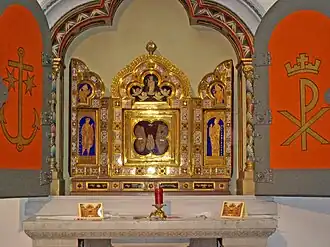 Reliekschrijn voor de sandalen van Christus