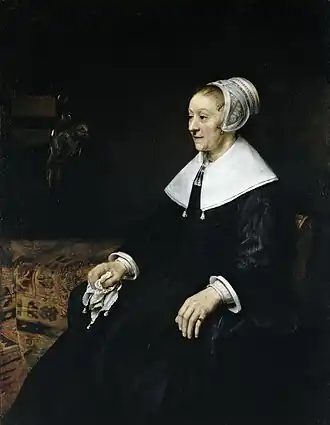 Catrina Hoogsaet geschilderd in 1657 door Rembrandt