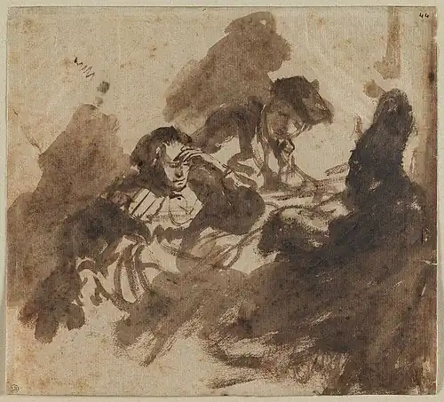De lectuur, 1631 Rembrandt van Rijn