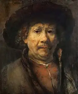 Zelfportret met baret, ca. 1657, Kunsthistorisches Museum, Wenen