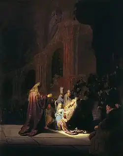 Het loflied van Simeon - Rembrandt van Rijn