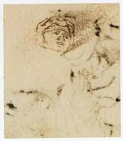 Hoofd van een zieke vrouw (achterzijde van de vorige tekening), Amsterdam, Rijksmuseum