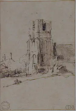 Tekening van Rembrandt