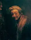 Zelfportret als Zeuxis, ca. 1663, een van de twee portretten van de linkergezichtshelft, Wallraf-Richartz-Museum, Keulen