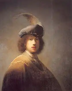 Zelfportret met gevederde baret, 1629, Isabella Stewart Gardner Museum, Boston