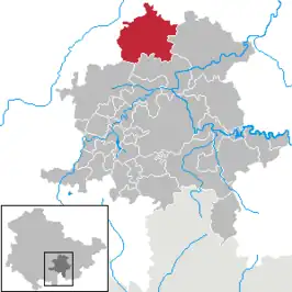 Kaart van Remda-Teichel