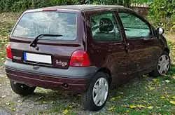 2000–2004 Twingo, achterzijde