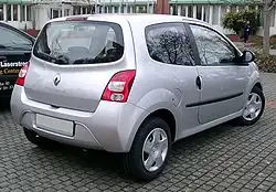2007–2011 Twingo, achterzijde