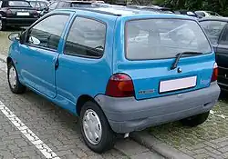 1993–1998 Twingo, achterzijde