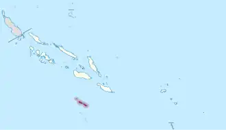 Kaart van Rennell-Bellona