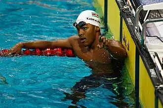 Renzo Tjon-A-Joe op de Swim Cup in Eindhoven