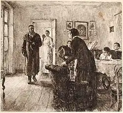 Schets voor het schilderij