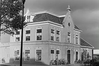 Replica NTM-station Franeker op de locatie van het oude NTM-station