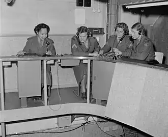 Milva's in opleiding (commandocentrale Luchtdoelartillerie, 1957)