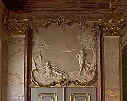 Gestucte supraporte in de Spiegelzaal van de Residenz in Eichstätt
