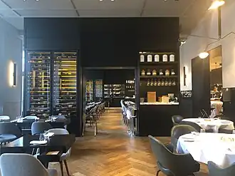 Interieur van het restaurant in 2019