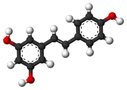 Molecuulmodel van trans-resveratrol