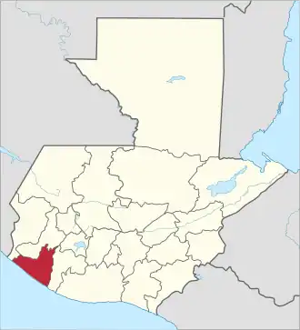 Kaart van Retalhuleu