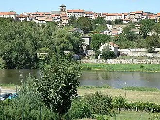 Gezicht op Retournac