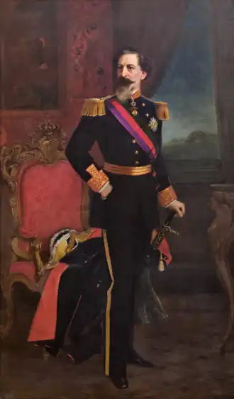 Portret van Dom Ferdinand van Saksen-Coburg en Gotha (1877), Joseph Layraud, Palácio da Pena