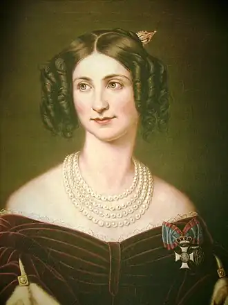 Eugénie von Leuchtenberg met de Sint-Elisabeth-orde