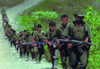 FARC-rebellen in 1998.
