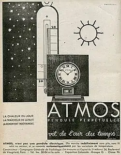 Advertentie Atmos 1930