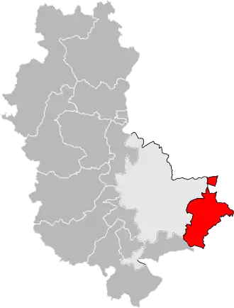 Locatie van het kanton