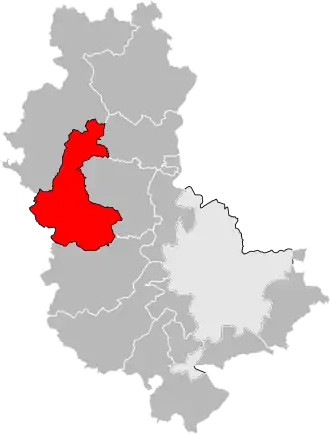 Locatie van het kanton