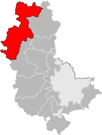 Locatie van het kanton