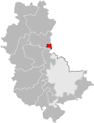 Locatie van het kanton