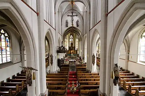 Interieur van deze kerk