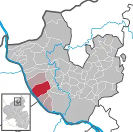 Kaart van Rheinbrohl