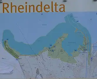 Informatiebord Rheindelta