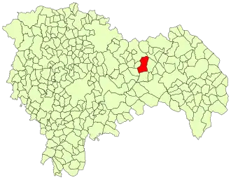 Kaart van Riba de Saelices